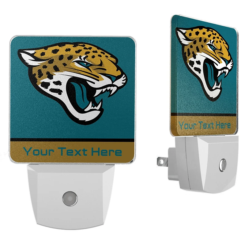 Jacksonville Jaguars Personalized 2-Piece Nightlight Set