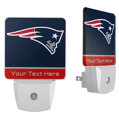 New England Patriots Personalized 2-Piece Nightlight Set