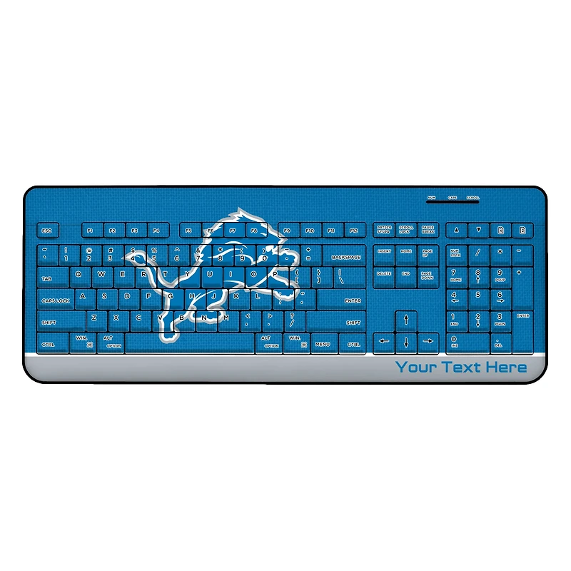 Detroit Lions Personalized Wireless Keyboard