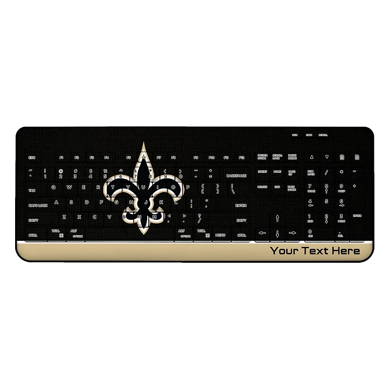 New Orleans Saints Personalized Wireless Keyboard