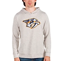 Men's Antigua Oatmeal Nashville Predators Absolute Pullover Hoodie
