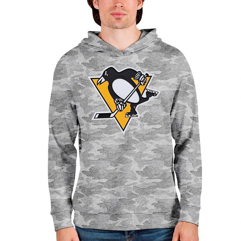 Men's Antigua Camo Pittsburgh Penguins Absolute Pullover Hoodie