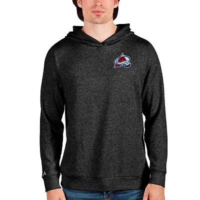 Men's Antigua Black Colorado Avalanche Team Absolute Pullover Hoodie