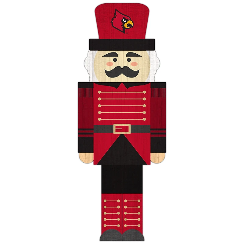 Louisville Cardinals 31'' Nutcracker Leaner