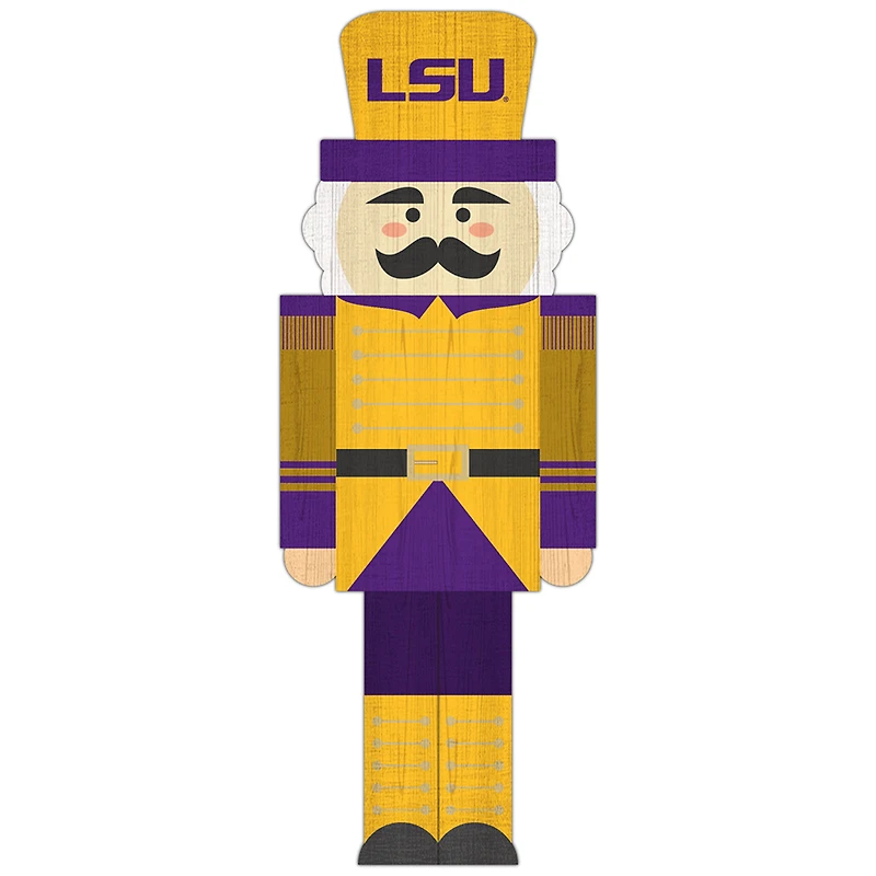 LSU Tigers 31'' Nutcracker Leaner
