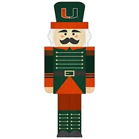 Miami Hurricanes 31'' Nutcracker Leaner