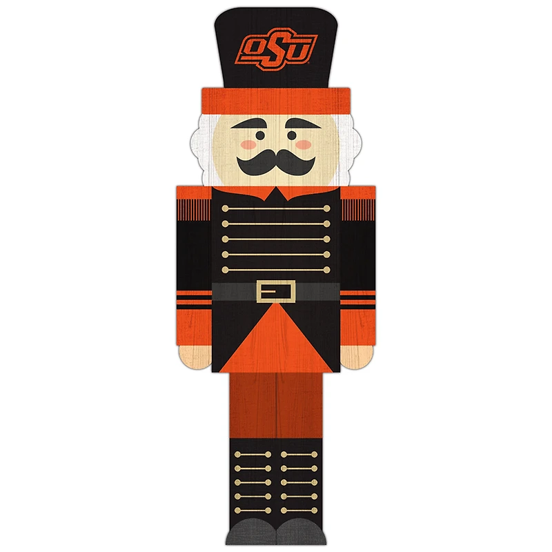 Oklahoma State Cowboys 31'' Nutcracker Leaner