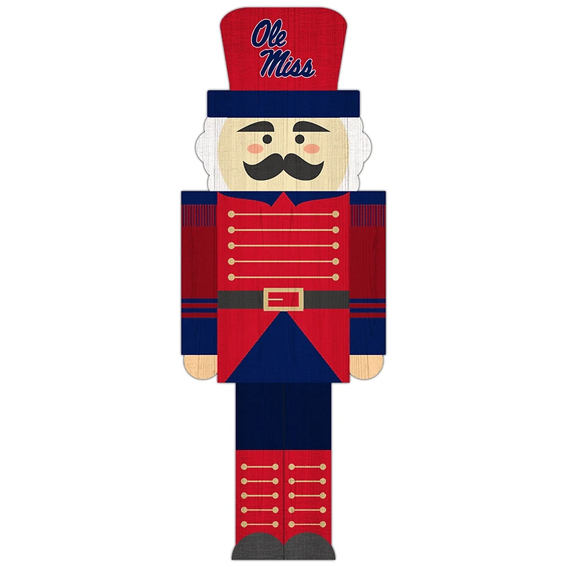 Ole Miss Rebels 31'' Nutcracker Leaner