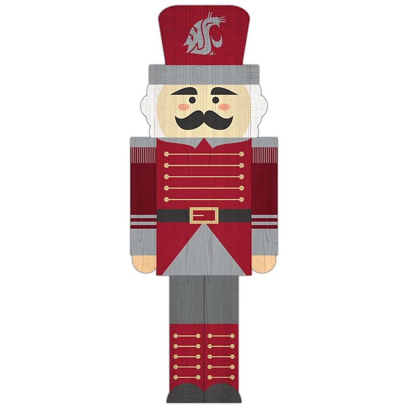 Washington State Cougars 31'' Nutcracker Leaner