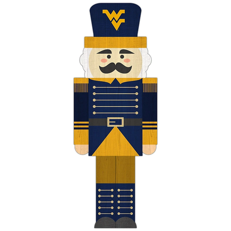 West Virginia Mountaineers 31'' Nutcracker Leaner