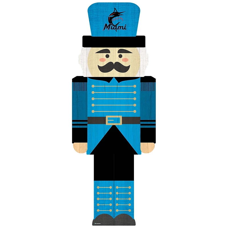 Miami Marlins 31'' Nutcracker Leaner