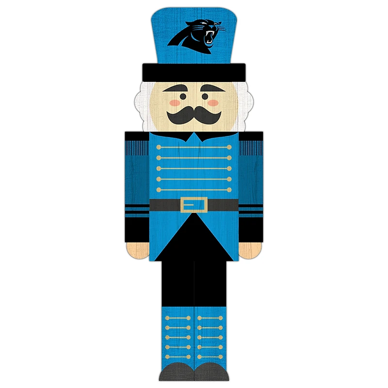 Carolina Panthers 31'' Nutcracker Leaner