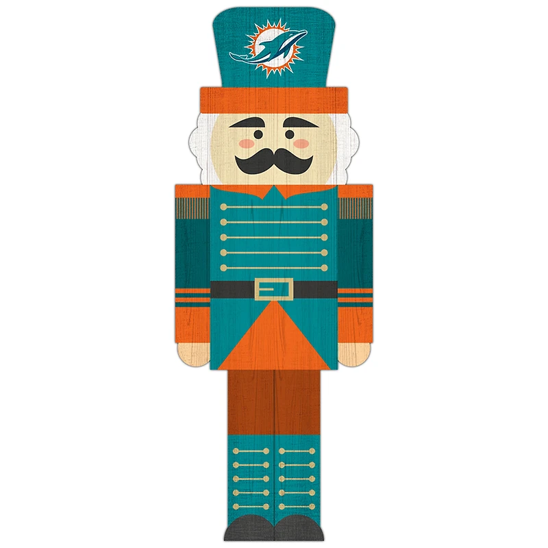 Miami Dolphins 31'' Nutcracker Leaner