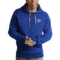 Men's Antigua Royal Oklahoma City Thunder Victory Pullover Hoodie