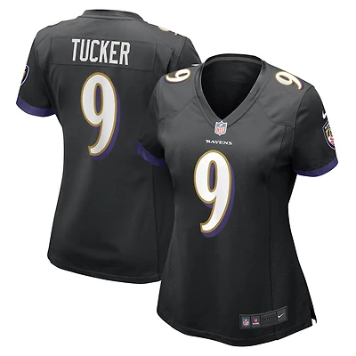 Women's Nike Justin Tucker Black Baltimore Ravens Alternate Game Jersey