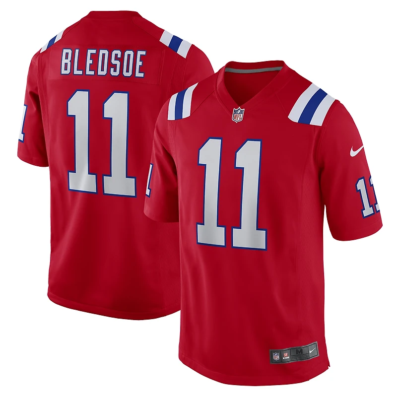 Men's Nike Drew Bledsoe Red New England Patriots Retired Player Alternate Game Jersey