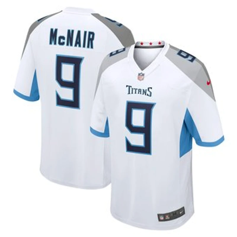Men's Nike Steve McNair White Tennessee Titans Retired Player Game Jersey