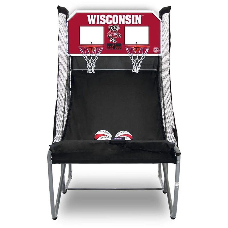 Pop-A-Shot Wisconsin Badgers Home Dual Shot Basketball Game