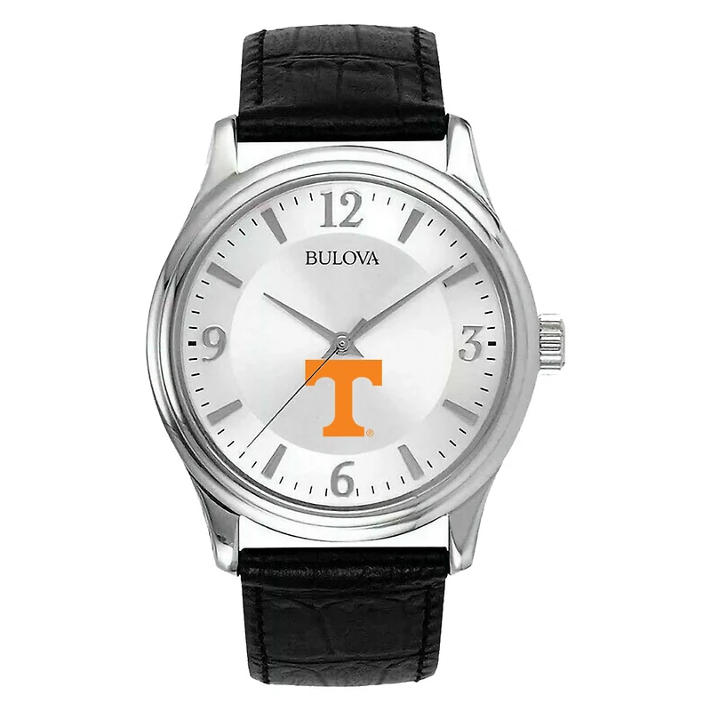 Men's Silver Tennessee Volunteers Leather Watch