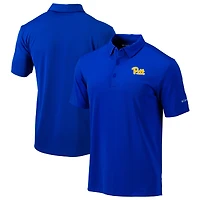 Men's Columbia Royal Pitt Panthers Omni-Wick Drive Polo