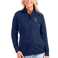 Women's Antigua Navy Seattle Kraken Links Full-Zip Golf Jacket