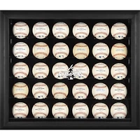 Atlanta Braves 2021 MLB World Series Champions Black Framed Logo 30-Baseball Display Case