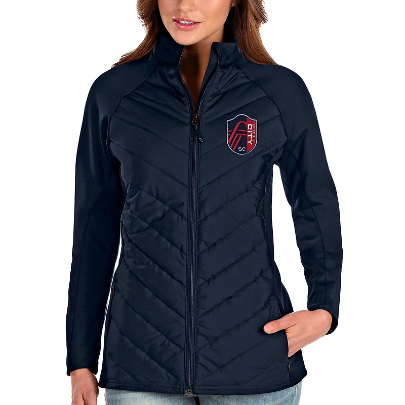 Women's Antigua Navy St. Louis City SC Altitude Full-Zip Jacket