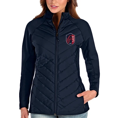Women's Antigua Navy St. Louis City SC Altitude Full-Zip Jacket
