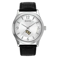 Men's Silver UCF Knights Leather Watch