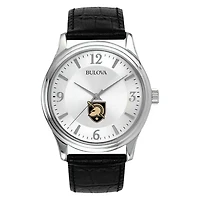 Men's Silver Army Black Knights Leather Watch
