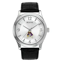 Men's Silver ECU Pirates Leather Watch