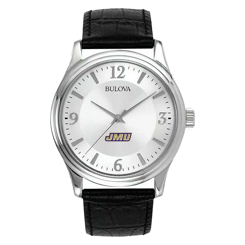 Men's Silver James Madison Dukes Leather Watch