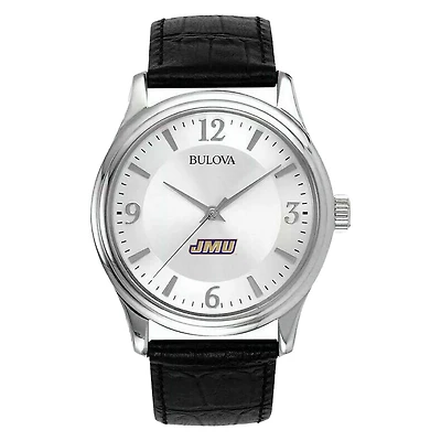 Men's Silver James Madison Dukes Leather Watch