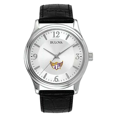 Men's Silver Tennessee Tech Golden Eagles Leather Watch