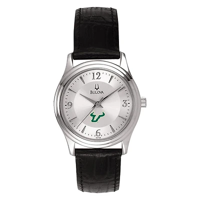 Women's Silver South Florida Bulls Leather Watch