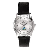 Women's Silver Delaware Fightin' Blue Hens Leather Watch