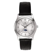 Women's Silver Nevada Wolf Pack Leather Watch