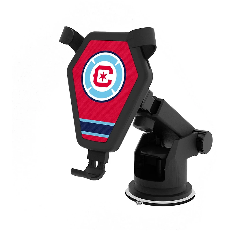 Chicago Fire Stripe Design Wireless Car Charger