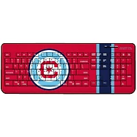 Chicago Fire Stripe Design Wireless Keyboard
