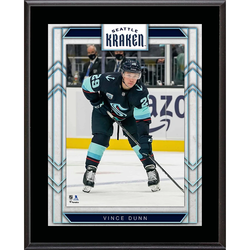 Vince Dunn Seattle Kraken 10.5" x 13" Sublimated Player Plaque
