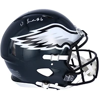 DeVonta Smith Philadelphia Eagles Autographed Riddell Speed Authentic Helmet