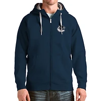 Men's Antigua Navy Vancouver Canucks Logo Victory Full-Zip Hoodie