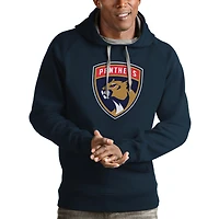 Men's Antigua Navy Florida Panthers Logo Victory Pullover Hoodie