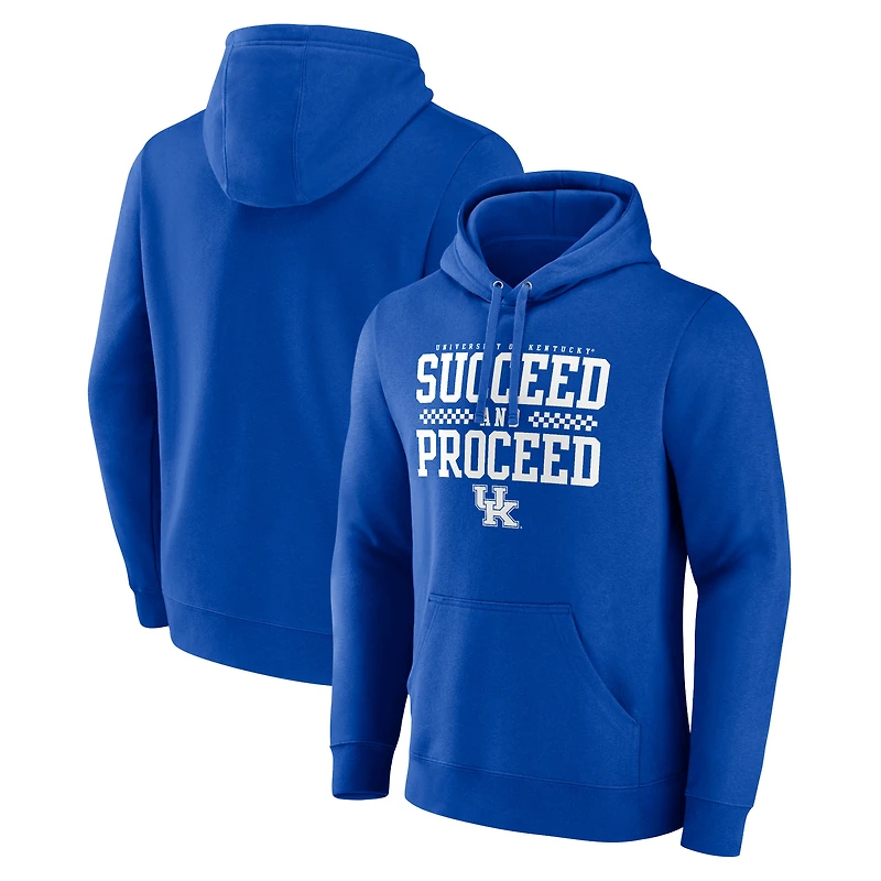 Men's Royal Kentucky Wildcats Succeed & Proceed Pullover Hoodie