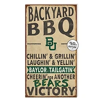 Brown Baylor Bears 11'' x 20'' Indoor/Outdoor BBQ Sign