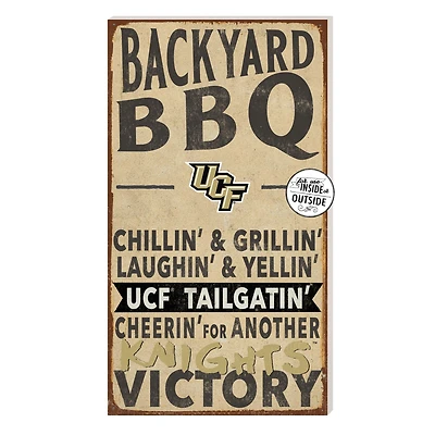 Brown UCF Knights 11'' x 20'' Indoor/Outdoor BBQ Sign