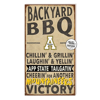 Brown Appalachian State Mountaineers 11'' x 20'' Indoor/Outdoor BBQ Sign