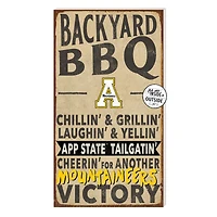 Brown Appalachian State Mountaineers 11'' x 20'' Indoor/Outdoor BBQ Sign