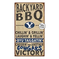 Brown BYU Cougars 11'' x 20'' Indoor/Outdoor BBQ Sign