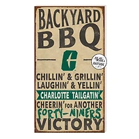 Brown Charlotte 49ers 11'' x 20'' Indoor/Outdoor BBQ Sign